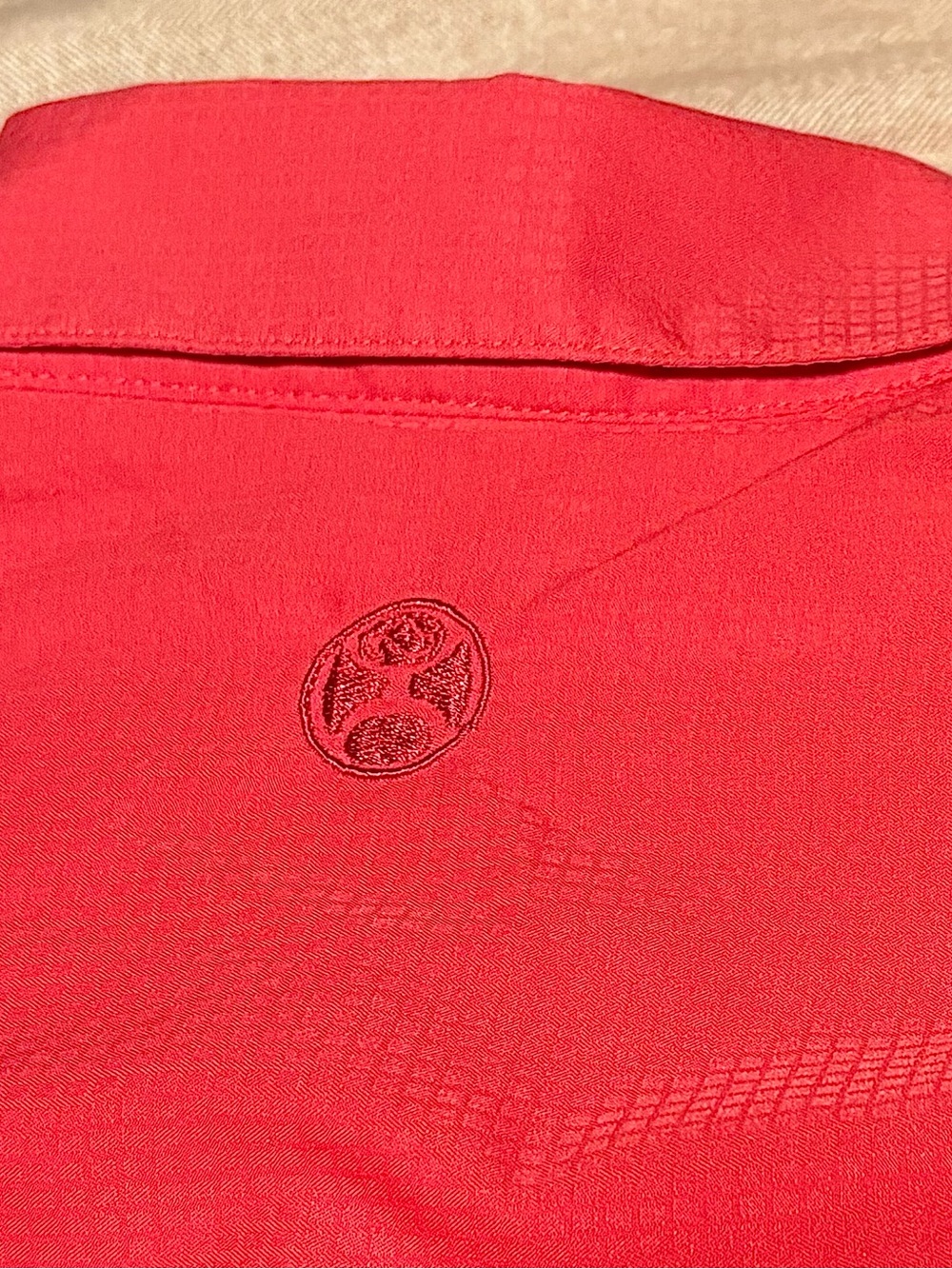 Hooey Men's Short-Sleeve Button-Down Shirt in Red-Size Small - Picture 10 of 12